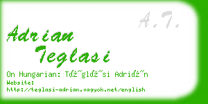 adrian teglasi business card